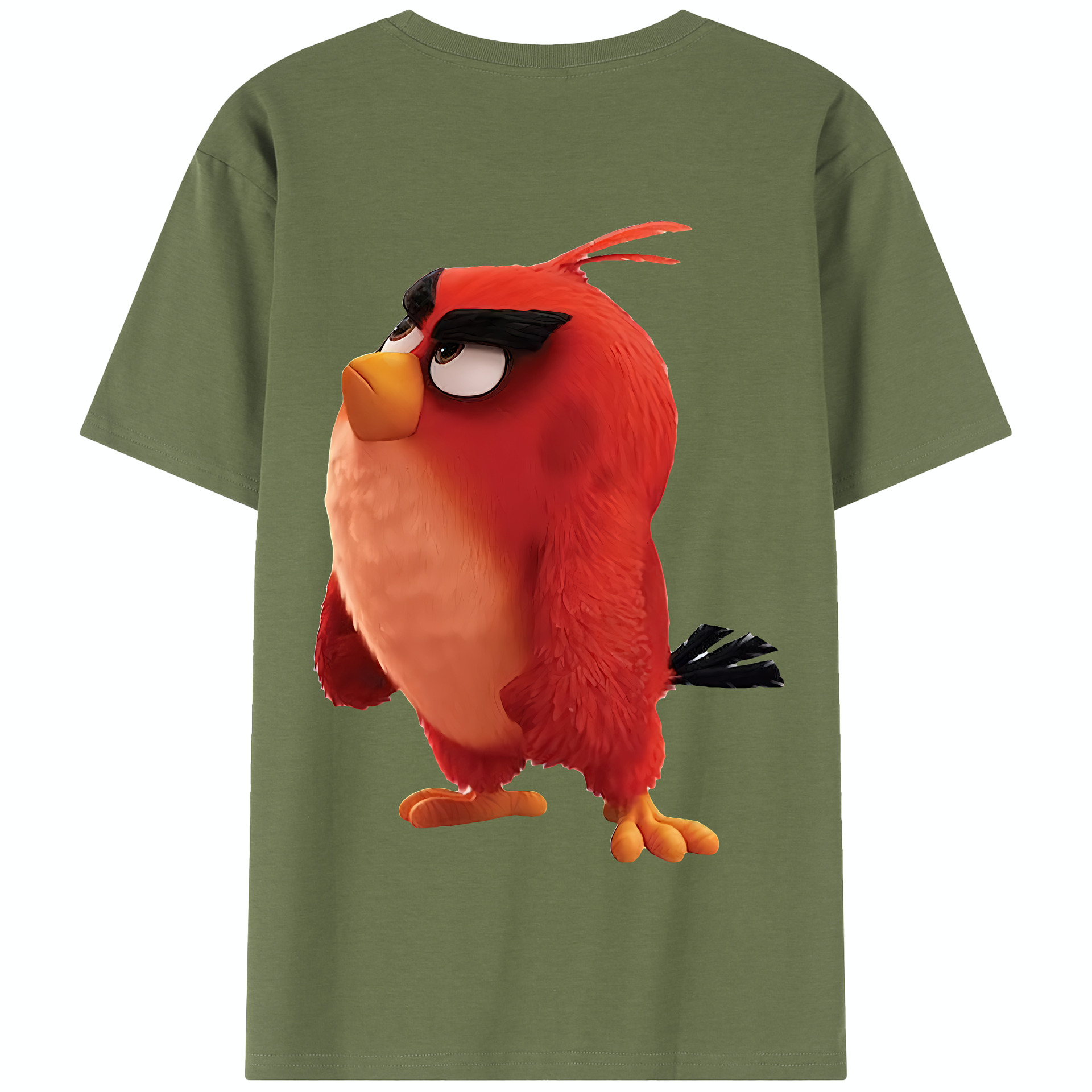 （画像用） Angry Birds アングリーバード 綿100％半袖Tシャツ（背面プリント）